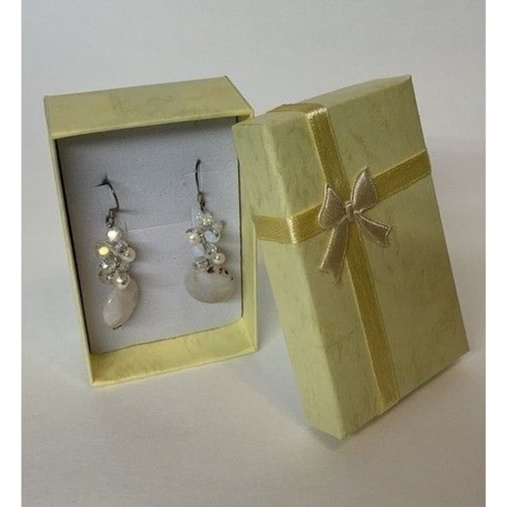 NWT Pannee Women Sterling Silver/White Pearl DropDangle Earrings‎ Taiwan 1.8"